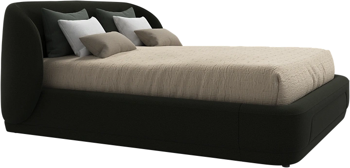 Кровать Bolzano - Arezzo ткань зеленого цвета 3334 -  Под заказ