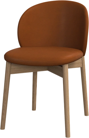 Обеденный стул Princeton - Nordic Vintage кожа 5150 карамельного цвета -  Под заказ