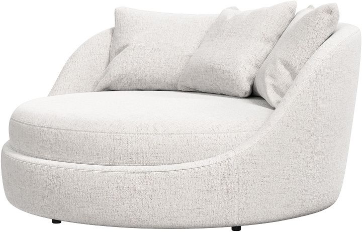 Кресло Ø - Lucca ткань белого цвета 3321 -  Под заказ