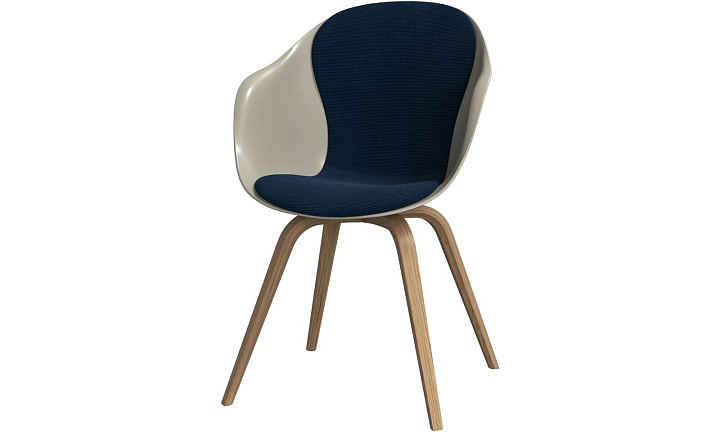 Обеденный стул Hauge - Skagen 3163 Темно-синяя ткань  -  Под заказ