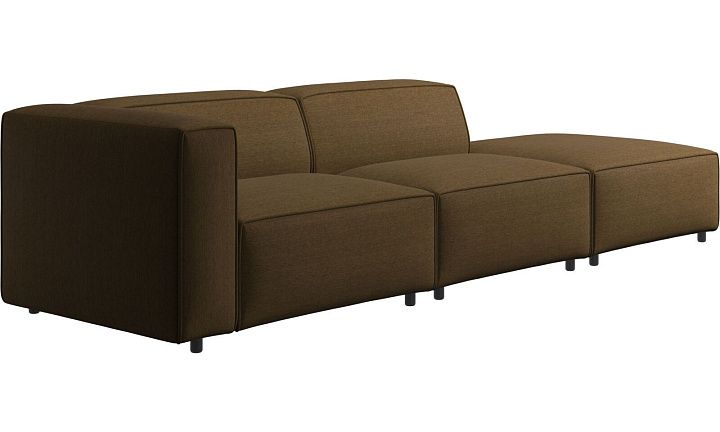 Диван Carmo с модулем для отдыха - Bristol 3066 Ткань горчичного цвета  -  Под заказ