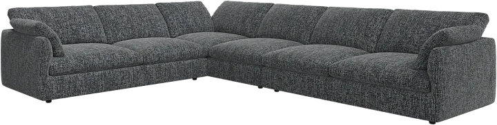Угловой диван Milano - Tuscany серого цвета 3203 -  Под заказ