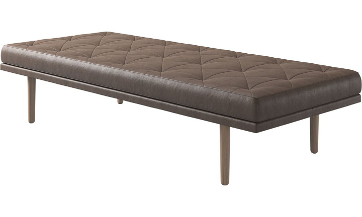 Кушетка Fusion - York 5122 Кожа светло-коричневого цвета  -  Под заказ