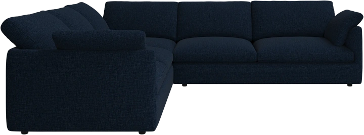 Угловой диван Milano - Napoli 2257 Ткань  тёмно-синего цвета  -  Под заказ
