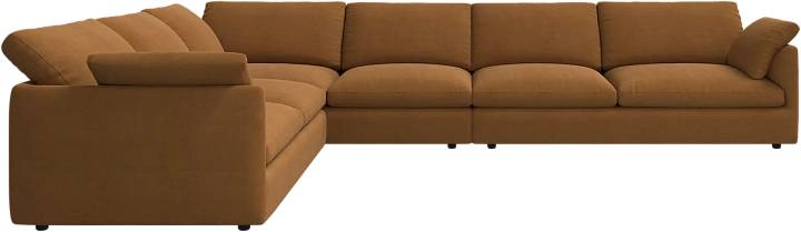 Угловой диван Milano - Frisco 2057 Ткань цвета кэмел с функцией акваклин  -  Под заказ