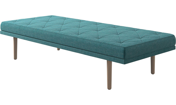 Кушетка Fusion - Napoli 2253 Ткань зелено-голубого цвета  -  Под заказ