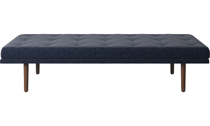 Кушетка Fusion - Napoli 2257 Ткань  тёмно-синего цвета  -  Под заказ