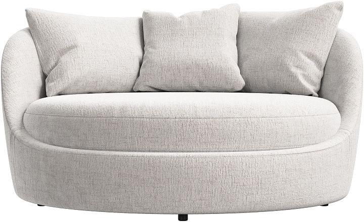 Кресло Ø - Lucca ткань белого цвета 3321 -  Под заказ