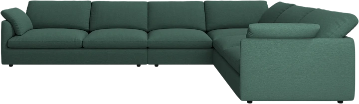 Угловой диван Milano - Capri ткань зеленого цвета 3232 -  Под заказ