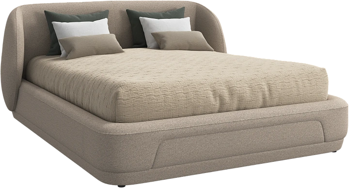 Кровать Bolzano - Lazio 3091 Ткань бежевого цвета  -  Под заказ