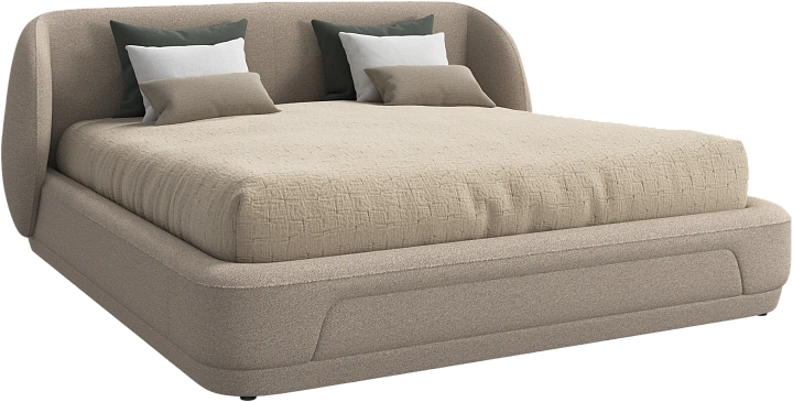 Кровать Bolzano - Lazio 3091 Ткань бежевого цвета  -  Под заказ