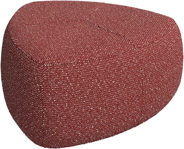 Пуф Bermuda - Avellino ткань красного цвета 3250 -  В наличии