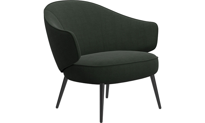Кресло Charlotte -  Frisco 2058 Темно-зеленая ткань -  Под заказ
