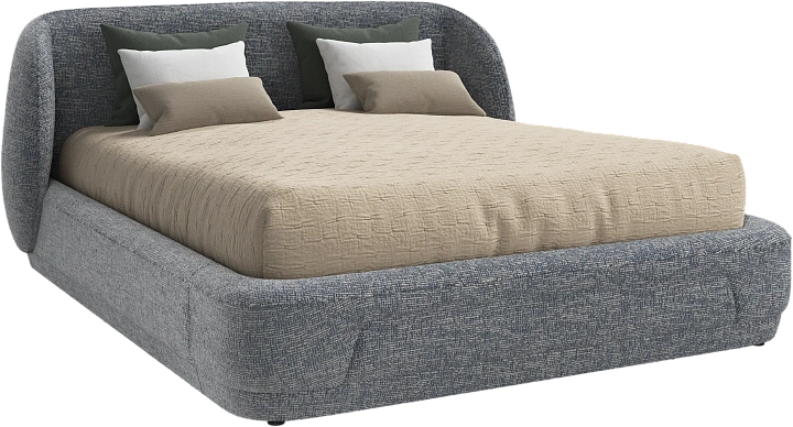 Кровать Bolzano - Tuscany синего цвета 3206 -  Под заказ