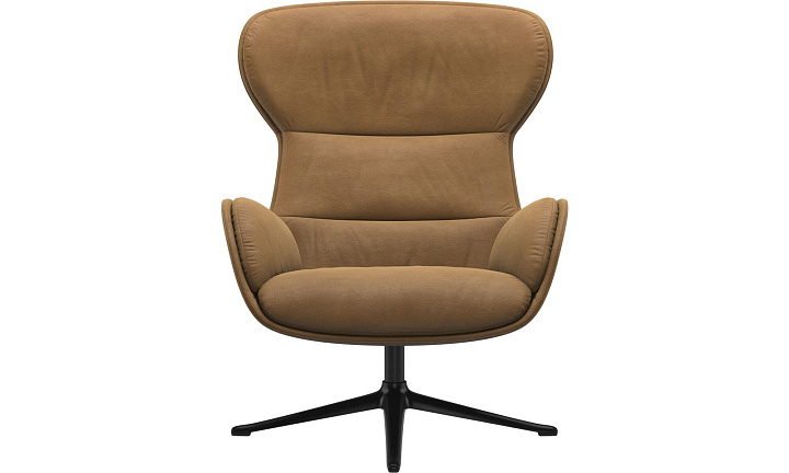 Кресло Reno с функцией вращения - York 5120 Kожа коньячного цвета  -  Под заказ