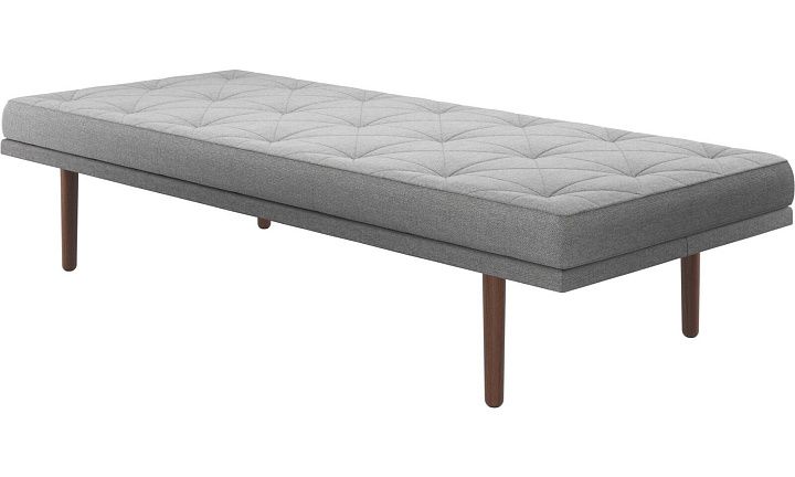 Кушетка Fusion - Bristol 3060 Ткань светло-серого цвета  -  Под заказ