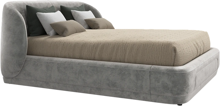 Кровать Bolzano -  Ravello 3222 Ткань серого цвета  -  Под заказ