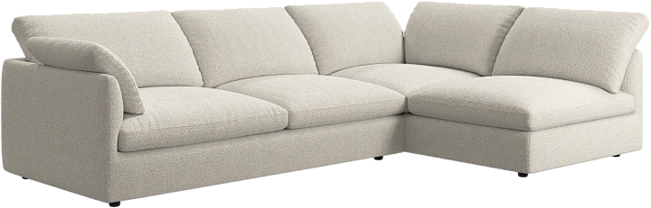 Угловой диван Milano - Rimini ткань светло-бежевого цвета 3083 -  Под заказ