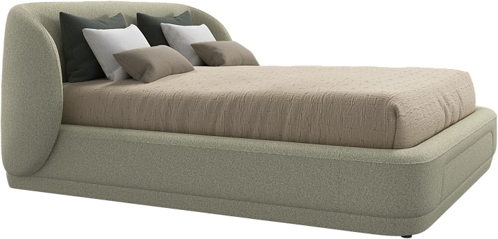 Кровать Bolzano - Lazio 3092 Светло-зеленая ткань  -  Под заказ