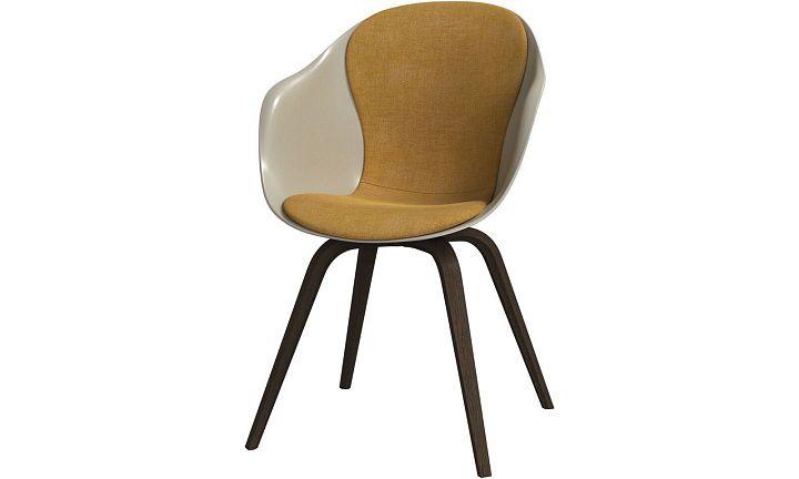 Обеденный стул Hauge - Tomelilla fabric 3143 Mustard  -  Под заказ