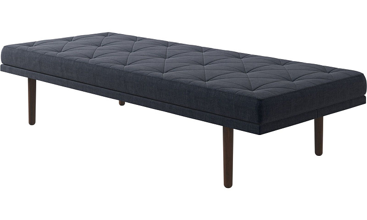 Кушетка Fusion - Napoli 2257 Ткань  тёмно-синего цвета  -  Под заказ