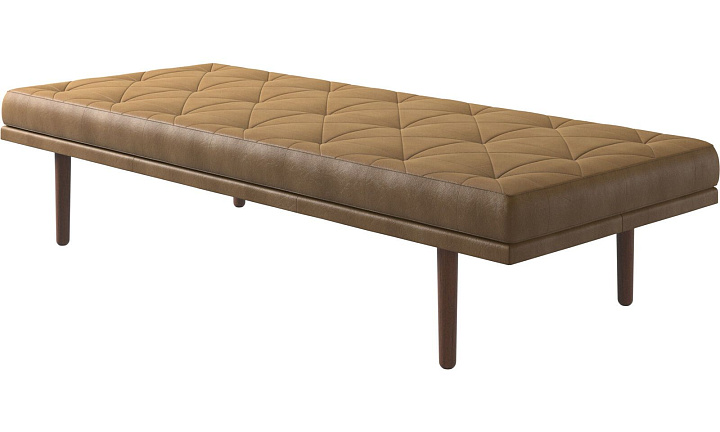 Кушетка Fusion - York 5120 Kожа коньячного цвета  -  Под заказ