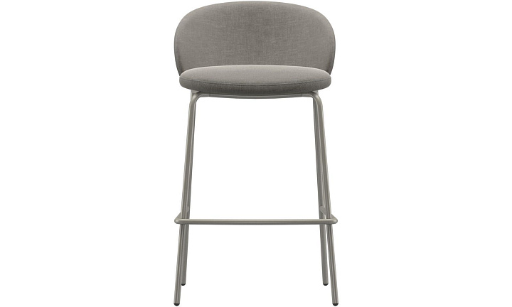 Барный стул Princeton - Napoli 2250 Ткань серебристо-серая  -  Под заказ