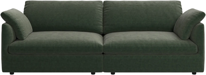 3-х местный диван Milano из двух модулей -  Ravello 3223 Ткань  пыльно-зеленого цвета  -  Под заказ