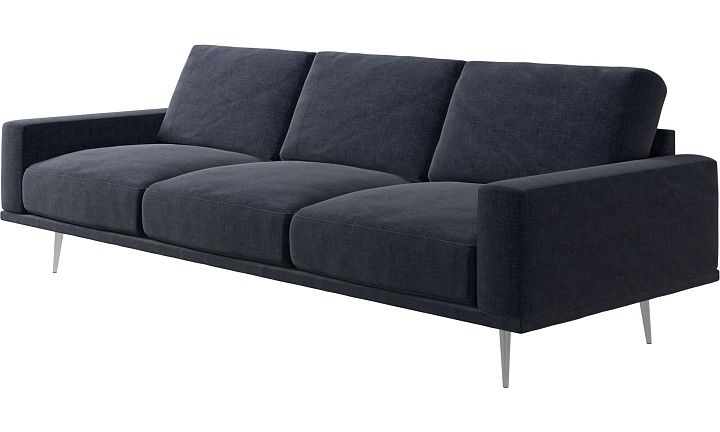 Диван Carlton - Napoli 2257 Ткань  тёмно-синего цвета  -  Под заказ