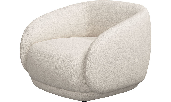 Кресло Bolzano - Lazio 3090 Ткань белого цвета  -  Под заказ