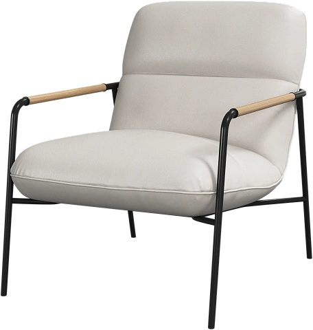 Кресло Terni - Nordic Grain кожа светло-бежевого цвета 5136 -  Под заказ