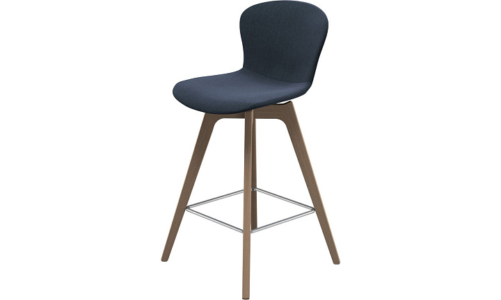 Барный стул Adelaide - Frisco 2065 Ткань тёмно-синего цвета  -  Под заказ