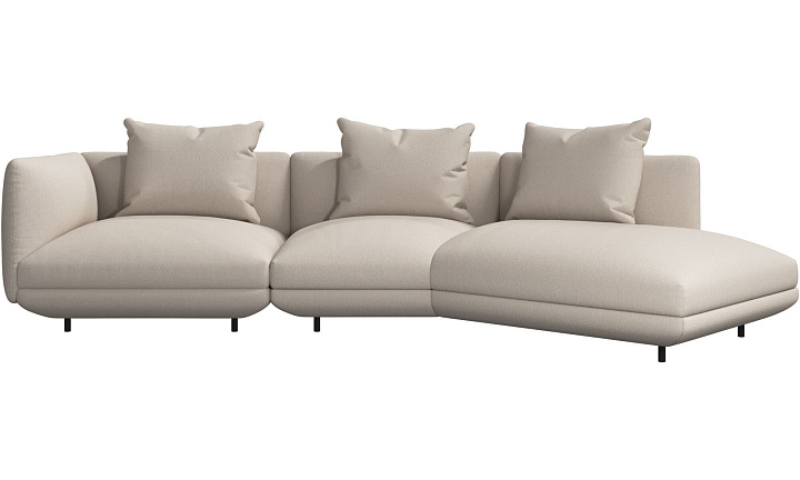 3-местный диван c козеткой Salamanca - Bristol 3063 Ткань бежевая  -  Под заказ