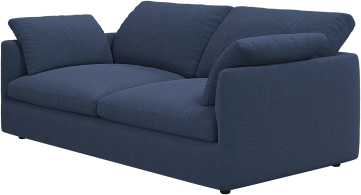 2.5 местный диван Milano - Frisco 2065 Ткань тёмно-синего цвета  -  Под заказ