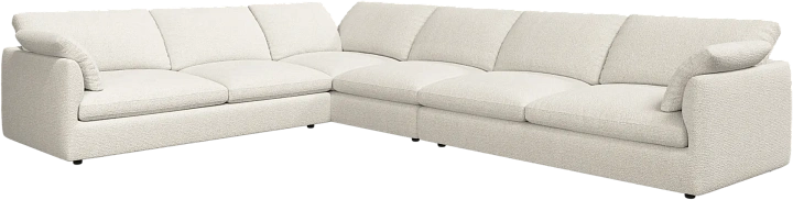 Угловой диван Milano - Rimini ткань светло-бежевого цвета 3083 -  Под заказ