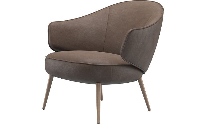 Кресло Charlotte - York 5122 Кожа светло-коричневого цвета  -  Под заказ