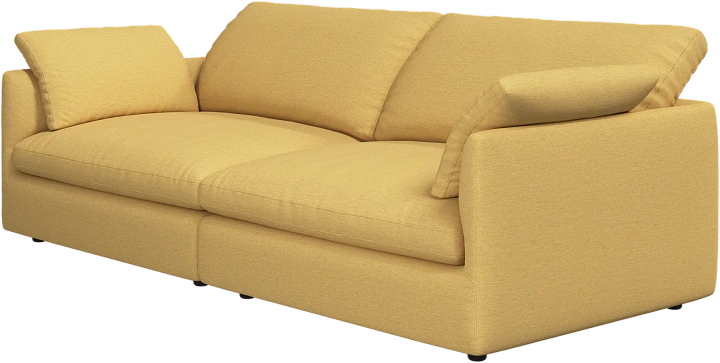 3-х местный диван Milano из двух модулей - Capri ткань горчичного цвета 3234 -  Под заказ