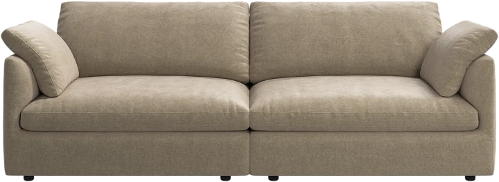 3-х местный диван Milano из двух модулей -  Ravello 3220 Ткань песочного цвета  -  Под заказ