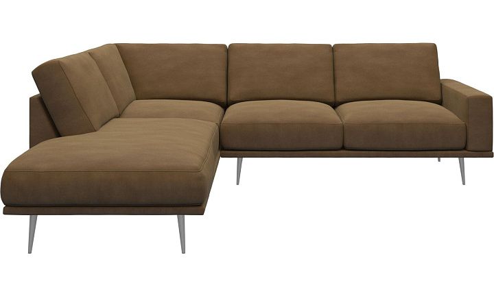 Диван Carlton с модулем для отдыха - York 5120 Kожа коньячного цвета  -  Под заказ