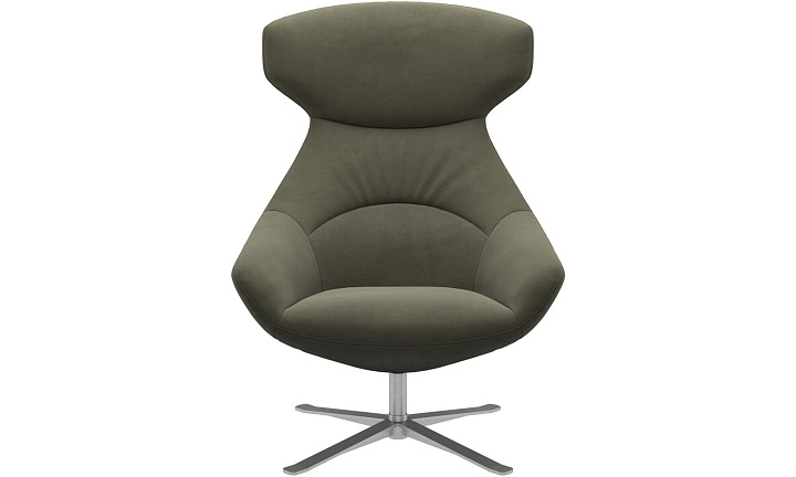 Кресло Porto с функцией вращения - York  5121 Kожа светло-зеленая -  Под заказ