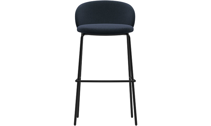 Барный стул Princeton - Frisco 2065 Ткань тёмно-синего цвета  -  Под заказ