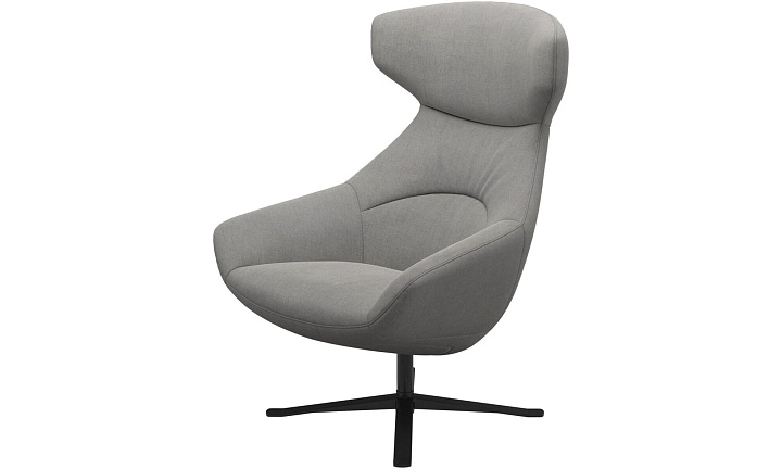 Кресло Porto с функцией вращения - Tomelilla fabric 3142 Grey  -  Под заказ