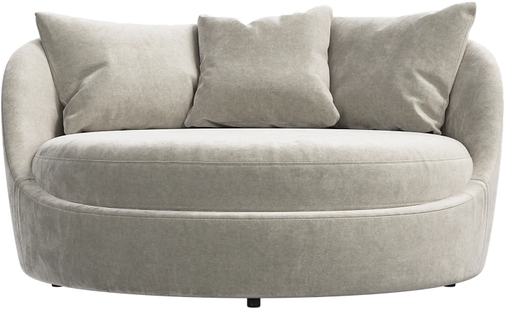 Кресло Ø -  Ravello 3221 Ткань бежевого цвета  -  Под заказ