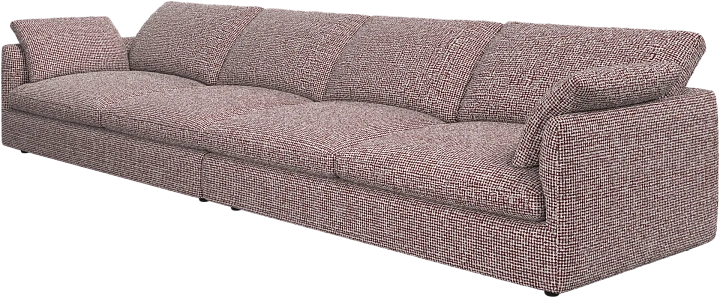 4-х местный диван Milano - Tuscany темно-бордового цвета 3207 -  Под заказ