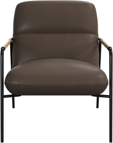 Кресло Terni - Nordic Vintage кожа 5151 серо-коричневого цвета -  Под заказ