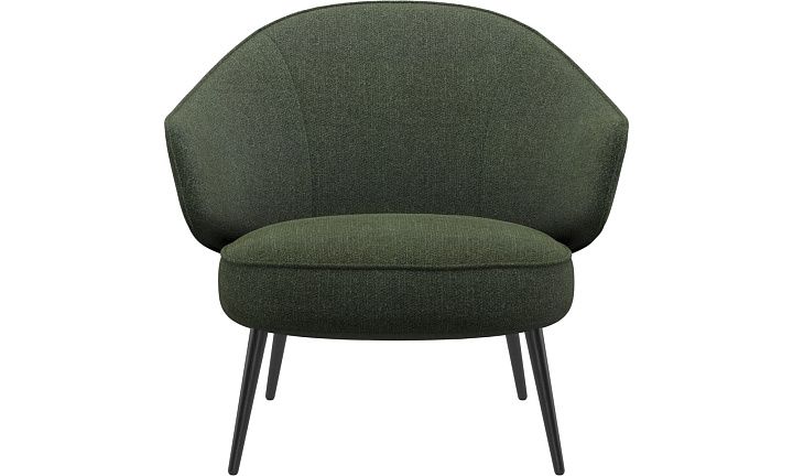 Кресло Charlotte - Lazio 3094 Темно-зеленая ткань  -  Под заказ