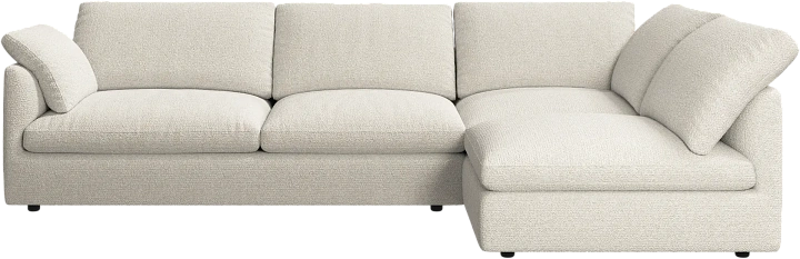 Угловой диван Milano - Rimini ткань светло-бежевого цвета 3083 -  Под заказ