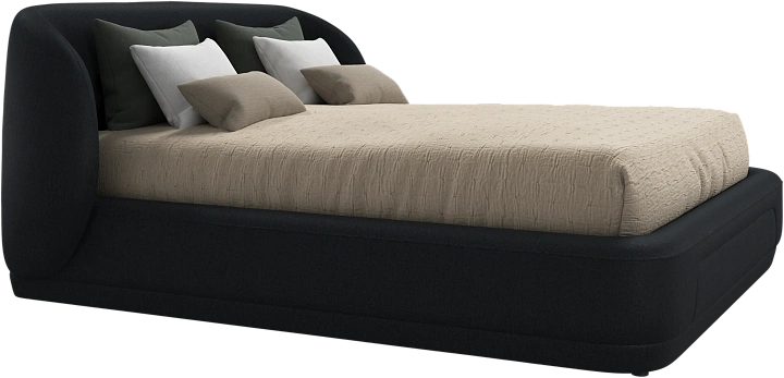 Кровать Bolzano - Tomelilla fabric 3144 Blue  -  Под заказ