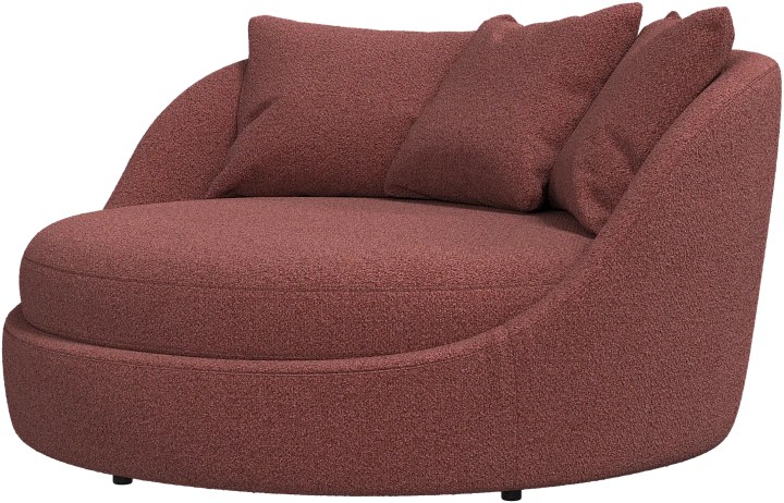 Кресло Ø - Rimini ткань кирпично-красного цвета 3088 -  Под заказ