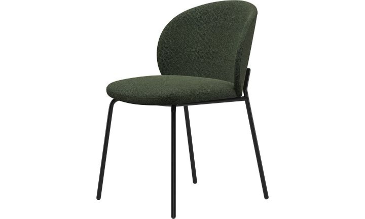 Обеденный стул Princeton - Lazio 3094 Темно-зеленая ткань  -  Под заказ